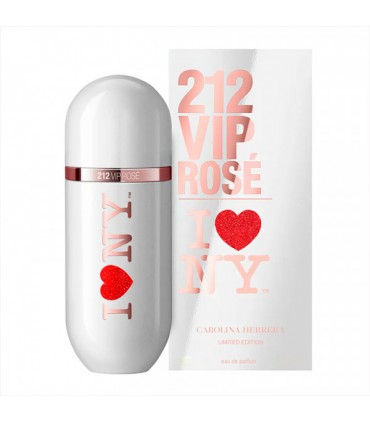 Carolina Herrera 212 VIP Rose I love New York Eau de Parfum 80ml.