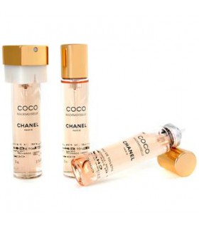 Chanel Coco Mademoiselle Eau de Toilette 60ml. Twist and Spray 3 refills spray  3x20ml. - wkład