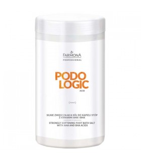 Farmona PODOLOGIC ACID Silnie zmiekczająca sól do kąpieli stóp z kwasami AHA i BHA 1400g.