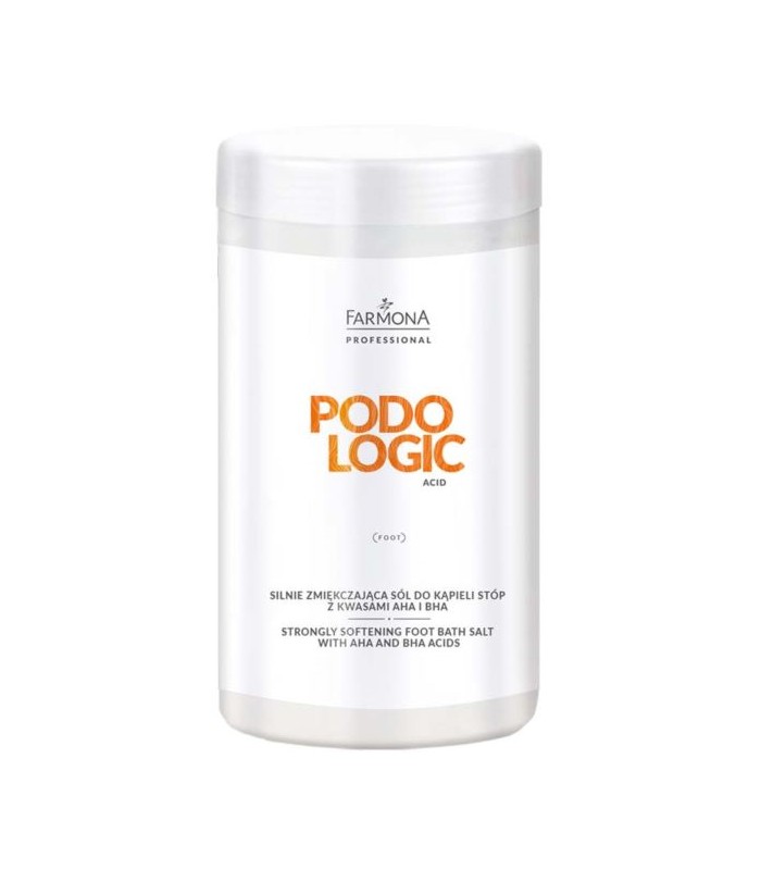 Farmona PODOLOGIC ACID Silnie zmiekczająca sól do kąpieli stóp z kwasami AHA i BHA 1400g.