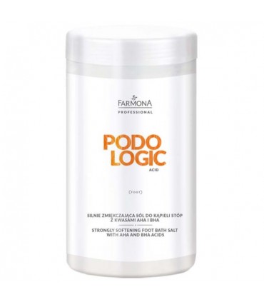 Farmona PODOLOGIC ACID Silnie zmiekczająca sól do kąpieli stóp z kwasami AHA i BHA 1400g.
