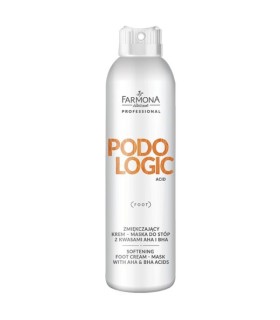 Farmona PODOLOGIC ACID Zmiękczający krem-maska do stóp z kwasami AHA i BHA, 150ml.