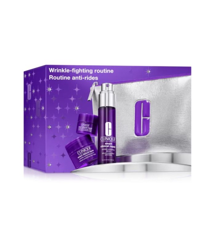 Clinique SET Wrinkle-Fighting Routine Skincare: Wrinkle Correcting Serum 30ml. + Wrinkle Correcting Cream 15ml. + Wrinkle Correc