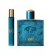 Versace Eros Parfum 100ml. + Parfum 10ml. + Kosmetyczka  ZESTAW