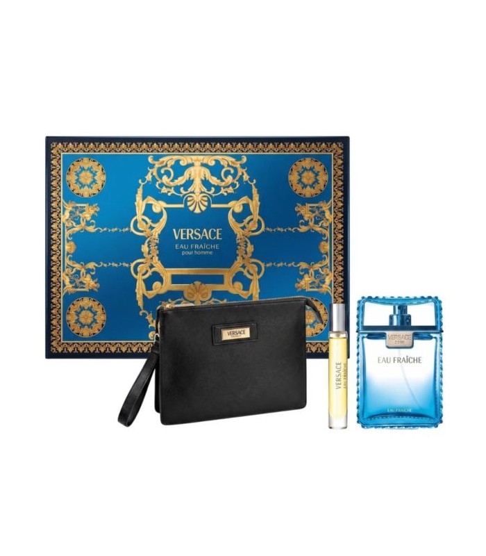 Versace Man Eau Fraiche Eau de Toilette 100ml. + Eau De Toilette 10ml. + Kosmetyczka ZESTAW