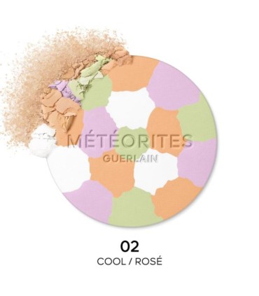 Guerlain METEORITES COMPACT Mattifying and setting compact powder 8,5g. 02 Cool / Rose